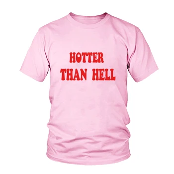 Mai fierbinte decât iadul roșu Femei tricou de Bumbac Casual Amuzant tricou Pentru Doamna Yong Fata Top Tee Hipster, grunge tumblr ins Picătură Navă