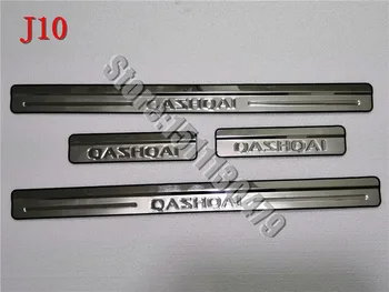 Scuff Placă de Oțel Inoxidabil Praguri Usi Garda de Styling Auto Autocolant 2007-2013 4buc Accesorii Auto Pentru Nissan Qashqai Pragului de Ușă J10