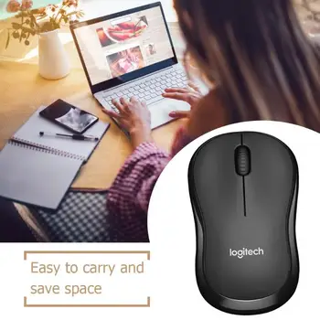 Logitech M185/186 Wireless de 2,4 GHz Receptor Nano USB Mouse 3 Butoane, 1000 DPI Biroul de Acasă Gaming mouse-urile Optice pentru Calculator Desktop