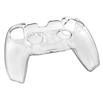 Transparent, Clar Hard Caz Capacul de Protecție Coajă de Piele pentru Sony PlayStation Dualshock 5 PS5 Controler de Cristal Plin Protector