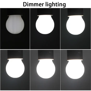 Lampada led filament e27 bec lumina G45 220V dimmer lăptos shell super 4W alb 6000K lumina zilei de economisire a Energiei estompat acasă lampa