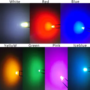 10buc led B8.3 B8.3D COB 1 led smd Auto Pană led-uri tabloul de Bord Instrumentului Indicator de Lumină 12V alb roșu albastru galben verde