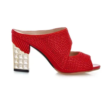 Sgesvier 2020 noua moda femei catâri pantofi cu tocuri groase peep toe pantofi pentru femei din piele pu de vara femei sandale negru argintiu