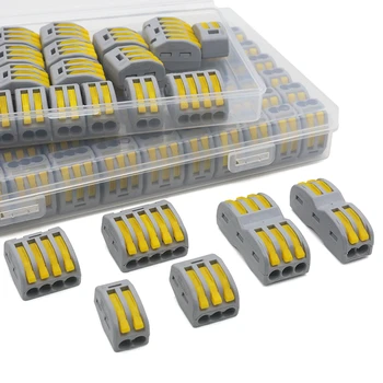 Colorate Conector-Set Mini Rapid Universal Compact Cabluri De Sârmă Conector Auto Conductor Terminal Block Energie Solară Ușor Rapid