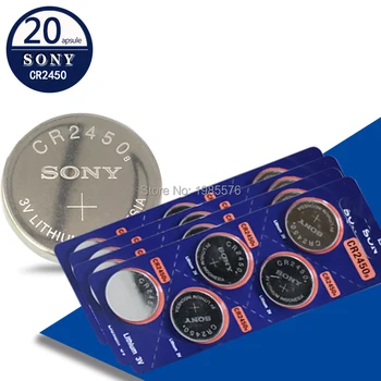 20buc Original Sony Litiu CR2450 Buton Baterie 3V CR2450 Monedă CR 2450 Înlocui 5029LC BR2450 BR2450-1W