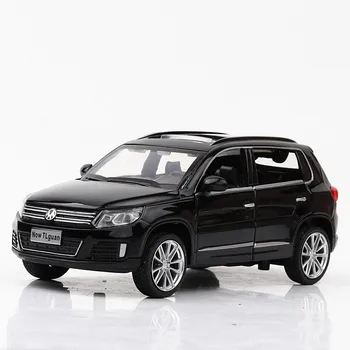 1/32 Diecasts & Vehicule de Jucărie Tiguan SUV Model de Masina Cu Sunet și Lumină, Mașină de Colecție, Jucării Pentru Copii Băiat Cadou