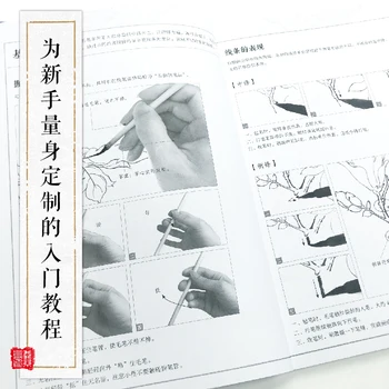 Tradițională Chineză Pictură Realistă Carte Chineză Păsări și Flori Gongbi Tehnica de Desen Carte