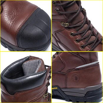 ROCKROOSTER Construcție Cizme Impermeabile Pantofi de protecție Cu Composite Toe Reale din Piele Cizme de Lucru Anti-puncție Reflectorizante de Pantofi