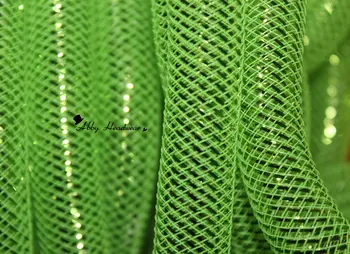 Metalic Verde Neon Cyberlox Tubulare Crin 16mm 60yard transport Gratuit