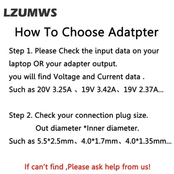 LZUMWSEU 19V 3.42 O 65W 5.5*1.7 mm AC Încărcător de Laptop Adaptor de Alimentare Pentru laptop Acer Aspire 5315 5630 5735 5920 5535 5738 6920 7520 6530G