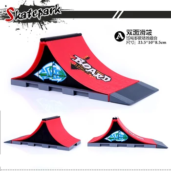 Livrare Gratuita Model A+B+E+F Mini Rampa Degetul Parc Skateboard Tech Deck Skate Park Include 4 Deget Bord