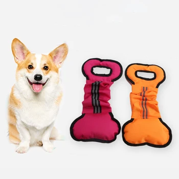 Oxford Jucărie Câine Mușcă Stick de Formare pentru animale de Companie Catelus Interactiv, Jucării Os în Formă de Inel Trage Jucării de ros pentru Câini de Companie Guma de Produse
