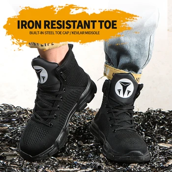 Noi calda încălțăminte de protecție sunt indestructibile, cap de oțel protejează degetele de la picioare de la punctie, lucrări de construcții de pantofi cizme