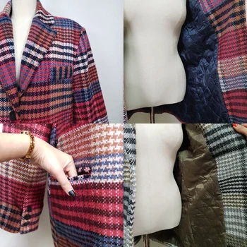 2020 Primăvară Moda Coreeană Carouri Paltoane Jachete Femei Complet Maneca Singur Pieptul Eșarfe De Lână Îngroșa Straturi Topuri Uza