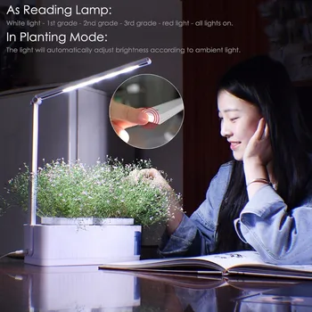 Inteligent de Interior, Plante de Gradina Plantat Kit LED-uri Cresc de Lumină în Creștere Hidroponice Multifuncțional Lampă de Birou de Flori de Plante Cresc Lampa AC100-240V