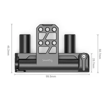 SmallRig Dual 15mm Rod Baterie Balamale Cu 1/4-20 de găuri filetate Ușor și portabil Unghi reglabil - 2802