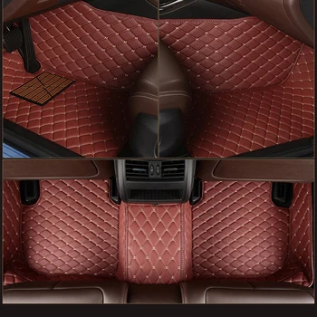Piele Personalizat 5 Scaun auto podea pentru Mercedes E-CLASS W210 W212 W213 C207 C238 Convertibile A207 A238 T-Model covor