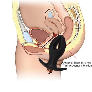Lupul negru electric nou silicon moale anal plug SM jucarii sexuale deschide fundul plug oglindă prostata protetice jucărie Faloimitator de sex feminin
