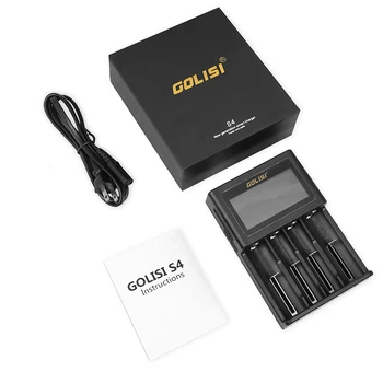 Golisi S4 2.0 O Intelligent LCD Încărcător de Baterie de Li-ion, Ni-MH, Ni-Cd Ni-md 26650 18650 20700 21700 AA Reîncărcabile AAA Baterii