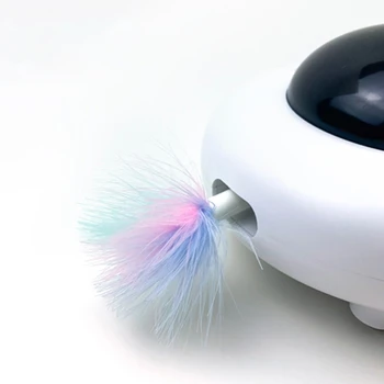Electric Cat Jucărie Inteligentă Teasing Joc Stick Filare Platan De Curățare Automată Pisoi Animale De Companie De Păr Interactive Cadouri