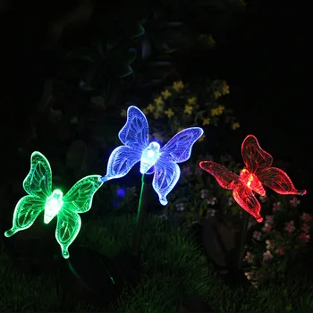 3pcs Solar Fluture masina de Lumini Colibri Plug Lumini Decoratiuni de Gradina Lumini Colorate Decolorare