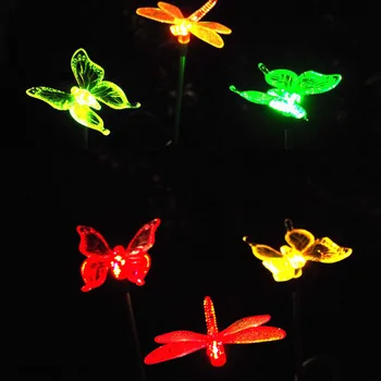 3pcs Solar Fluture masina de Lumini Colibri Plug Lumini Decoratiuni de Gradina Lumini Colorate Decolorare