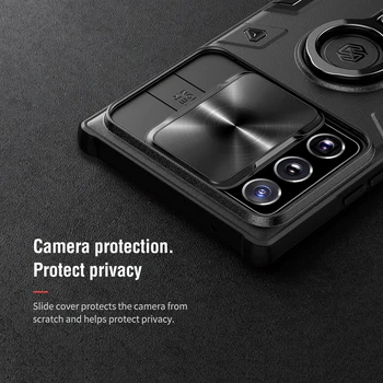 NILLKIN pentru Samsung Galaxy Nota 20, Ultra CamShield Armura Caz Slide Camera Proteja Intimitatea Inel kickstand Capacul din Spate De Nota 20