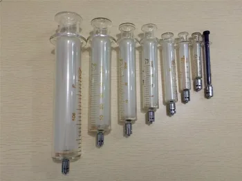 1 ml 2 ml 5 ml 10 ml 20 ml 30 ml 50 ml 100 ml Seringă de Sticlă Luer Lock Injector Laborator, Sticlărie de Reciclare Sampler