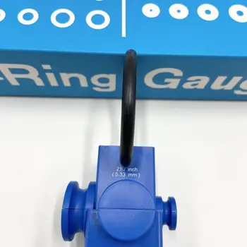 O-ring Gauge Diapozitiv de Tip Național de Dimensionare Măsură de Plastic Albastru ORing Ecartament Pentru AS568 & B-uri 1806 Gama