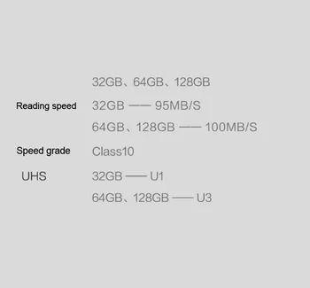 Xiaomi card de memorie Micro SD camera recorder telefon mobil de mare viteză de transmisie de înregistrare compatibil cu o varietate de dispozitive