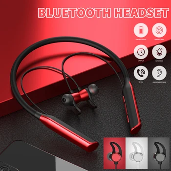 Noul Bluetooth 5.0 Stereo De Înaltă Calitate Sport Căști Fără Fir Magnetic Cască Gât Atârnând Circuland Cu Cască