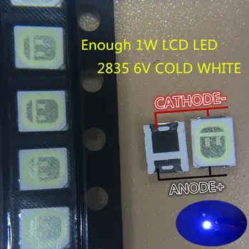 4000pcs UNI LED Backlight LED de Mare Putere 1W 6V 1210 3528 2835 alb Rece lumina de Fundal LCD pentru TV Aplicarea