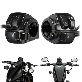 1Pair Ghidon Motocicleta de Semnalizare Comutator de Control cu Stânga și Dreapta Cablajul Pentru Harley XL883 Sportster
