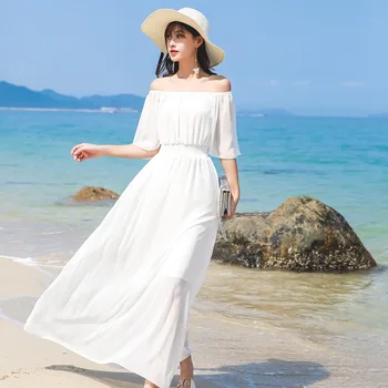2020 Nou chao xian Zână Rochie de Culoare Solidă Amazon Vara de Slabit Slim Plaja Fusta de Îmbrăcăminte pentru Femei Rochie