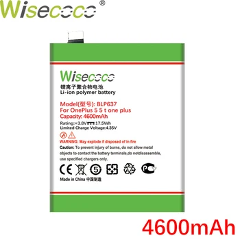 Wisecoco BLP637 4600mAh Pentru Oneplus 5 Cinci În Stoc de Înaltă calitate +numărul de Urmărire