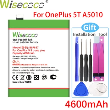 Wisecoco BLP637 4600mAh Pentru Oneplus 5 Cinci În Stoc de Înaltă calitate +numărul de Urmărire