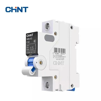 CHINT interruptor de circuito miniatura protección de sobrecarga TaiChi NB6-63 1P Serie interruptor de aire doméstico 10A 16A 2