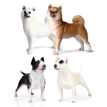 25Styles Dimensiune Mare Familie de Animale de Companie Drăguț Dogo Argentino Dobermann Rottweiler Câine Bulldog Model de Colectie Pentru Copii Copil Cadou