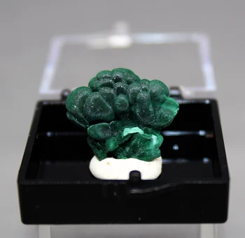 Natural frumos malachit minerale-specimen de cristal Pietre și cristale de Vindecare de cristal dimensiuni cutie 3.4 cm