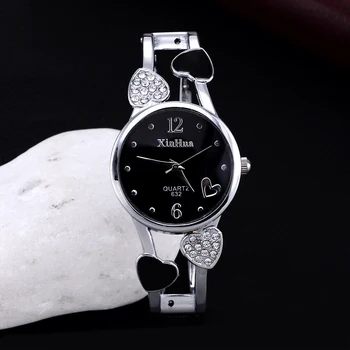 Femei de Lux Ceasuri Brățară Doamnelor Moda Elegant Ceas de Design de Inima la Femei Încheietura Ceas de sex Feminin reloj mujer relogio feminino