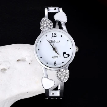Femei de Lux Ceasuri Brățară Doamnelor Moda Elegant Ceas de Design de Inima la Femei Încheietura Ceas de sex Feminin reloj mujer relogio feminino