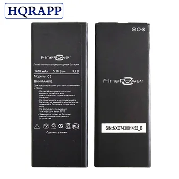 De înaltă Calitate, 3.7 V, 1400mAh Finepower C3 Baterie pentru Finepower C3 bateria Telefonului Inteligent
