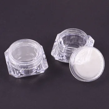 20buc 5g Gol Reîncărcabile DIY Cosmetice Oală Borcane Forma de Diamant Pudra Sticlă Sclipici Cosmetic Fard de Ochi Pudra Pulbere