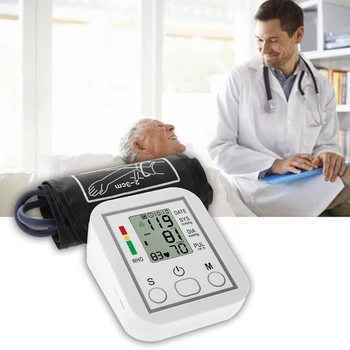 Monitor de Presiune sanguina Portabil si de uz Casnic Brațul Trupa Tip Tensiometru Display LCD Măsurare Precisă