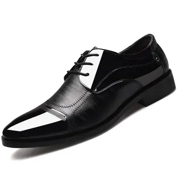 Afaceri Oxford Din Piele Pantofi Pentru Bărbați Respirabil Cauciuc Formale Pantofi Rochie De Birou De Sex Masculin Nunta Apartamente Încălțăminte Mocassin Homme
