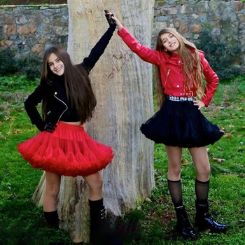 Adolescentă Pufos Pettiskirt Strat Solid Fusta Copii Costume pentru Copii de Bal Dans Îmbrăcăminte Tul fusta de Balet de Fuste Pentru 15-16Ys