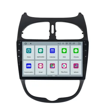 PX5 Android 9.0 4+32GB Masinii Nu DVD Player radio auto PENTRU Peugeot 206 2000-2016 Ibiza Navigare GPS cu Oglindire link-ul de wifi