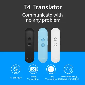 T4 asistent de Voce instant translator portabil inteligent voice translator Bluetooth buzunar Multi-language translator de călătorie