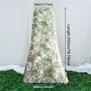 200cm personalizate DIY nunta tabelul runner florale fundal decor de sfârșit de flori rând accesorii pentru aranjamente flori artificiale petrecere