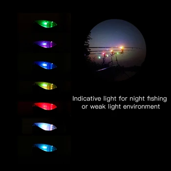 Lixada Pescuit Musca de Alarmă și de Swinger Set de Pescuit Musca Wireless Digital de Sunet de Alertă Kit Schimbătoare de Culoare LED-uri de Alarmă